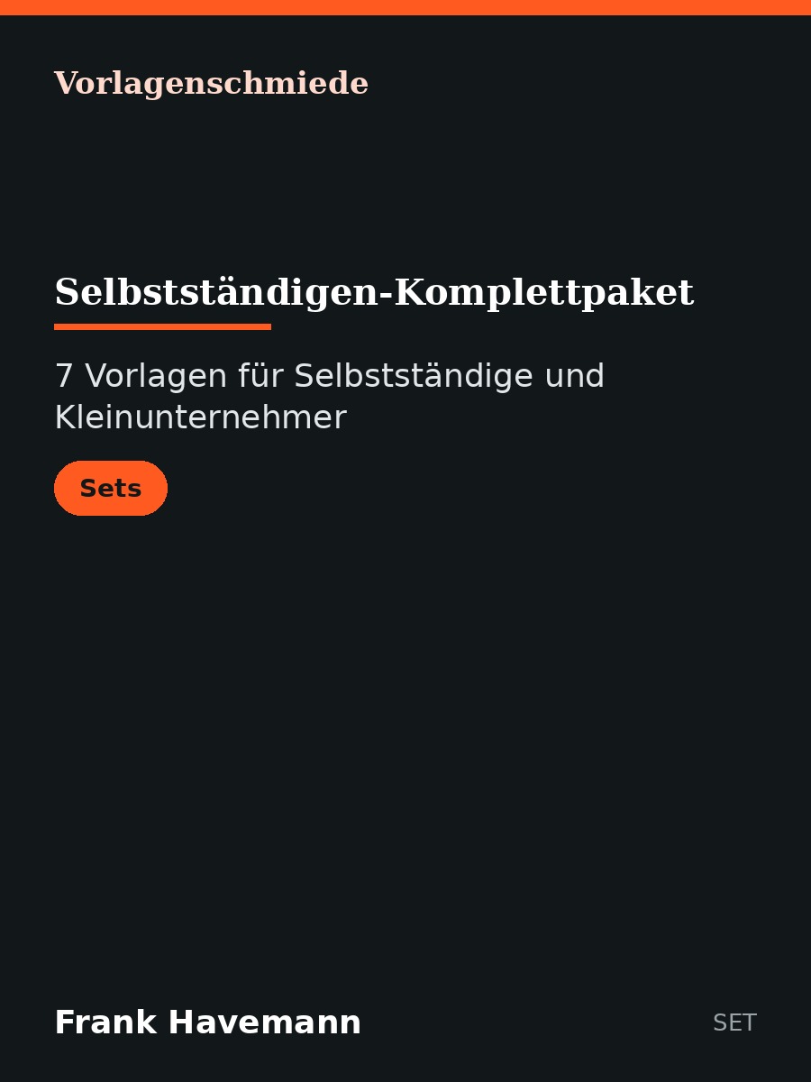 Selbstständigen-Komplettpaket