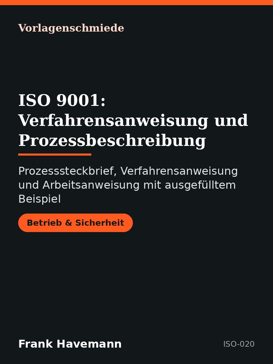 ISO 9001: Verfahrensanweisung und Prozessbeschreibung