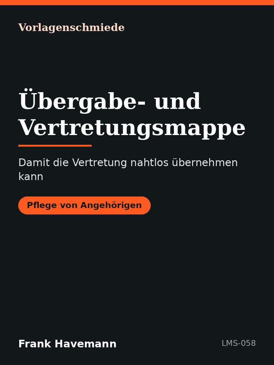 Übergabe- und Vertretungsmappe