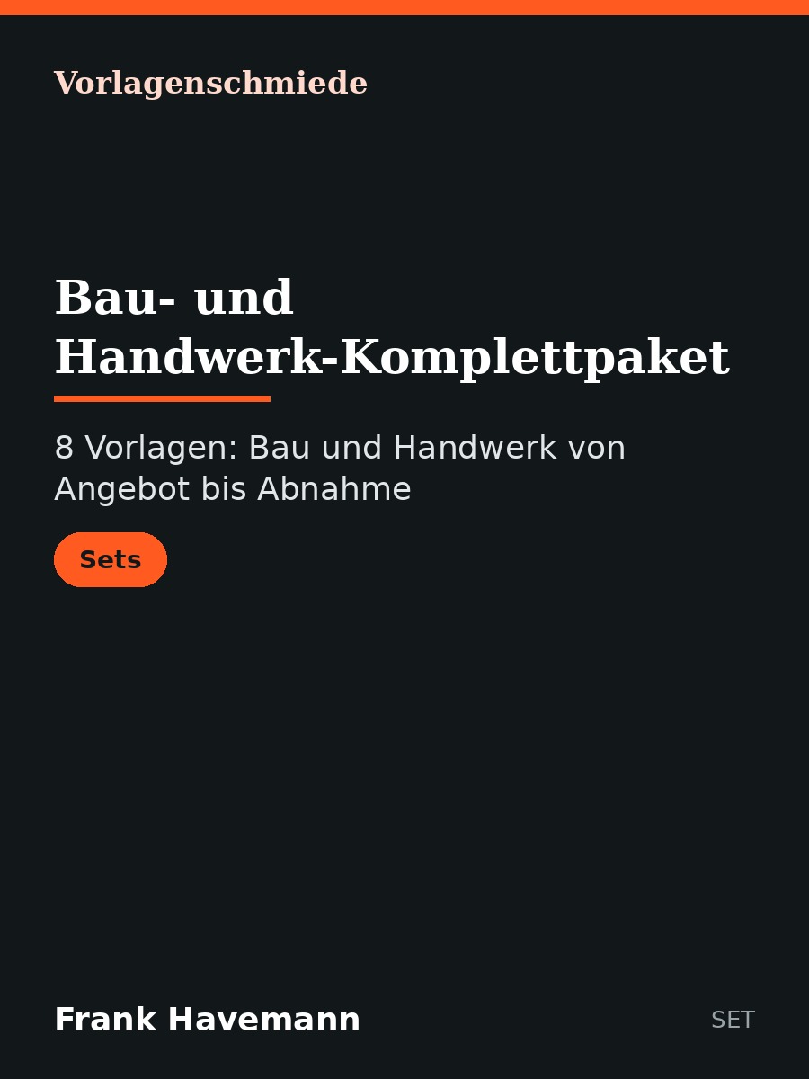 Bau- und Handwerk-Komplettpaket