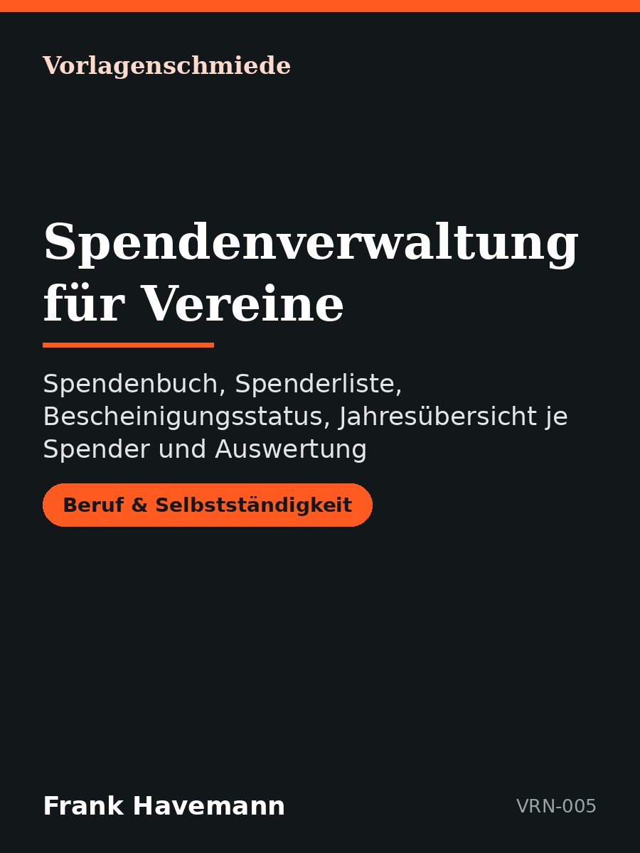 Spendenverwaltung für Vereine