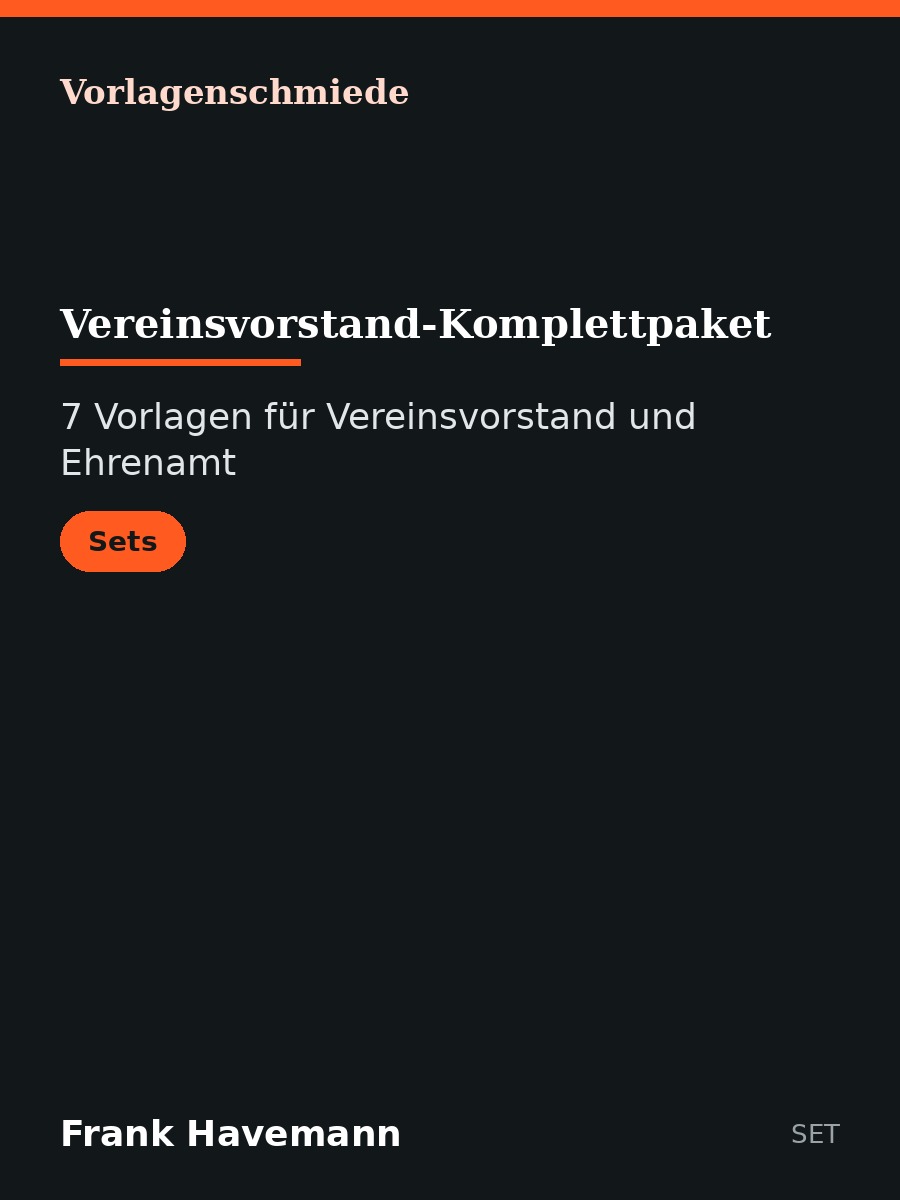 Vereinsvorstand-Komplettpaket