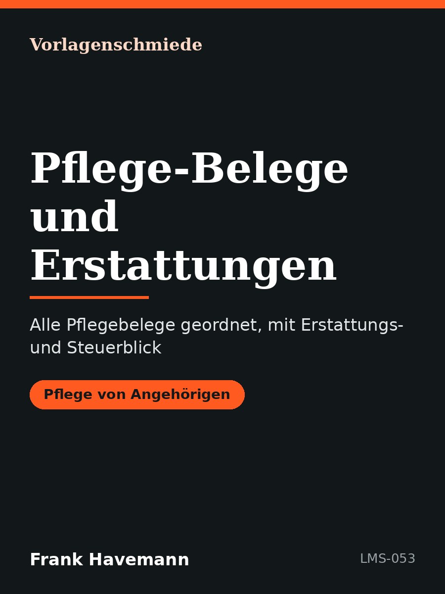 Pflege-Belege und Erstattungen