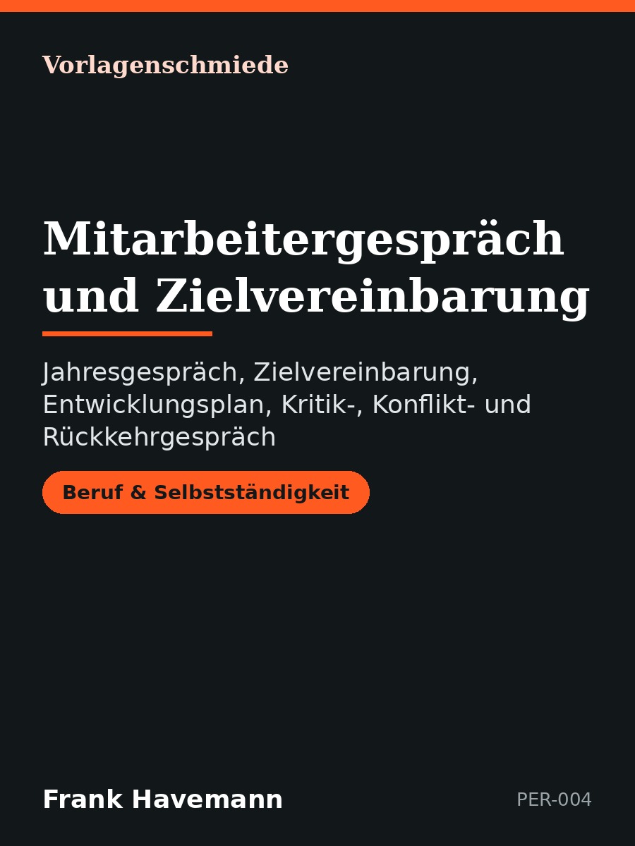 Mitarbeitergespräch und Zielvereinbarung