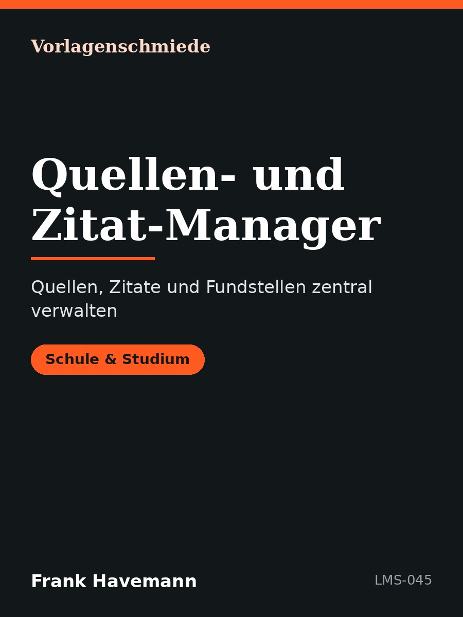 Quellen- und Zitat-Manager