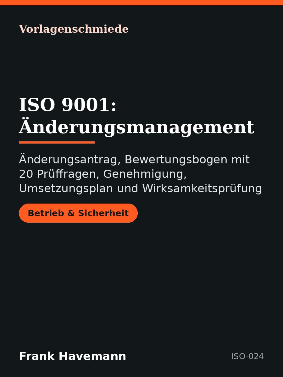 ISO 9001: Änderungsmanagement