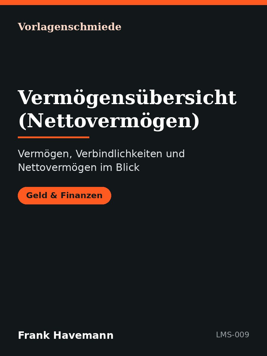Vermögensübersicht (Nettovermögen)