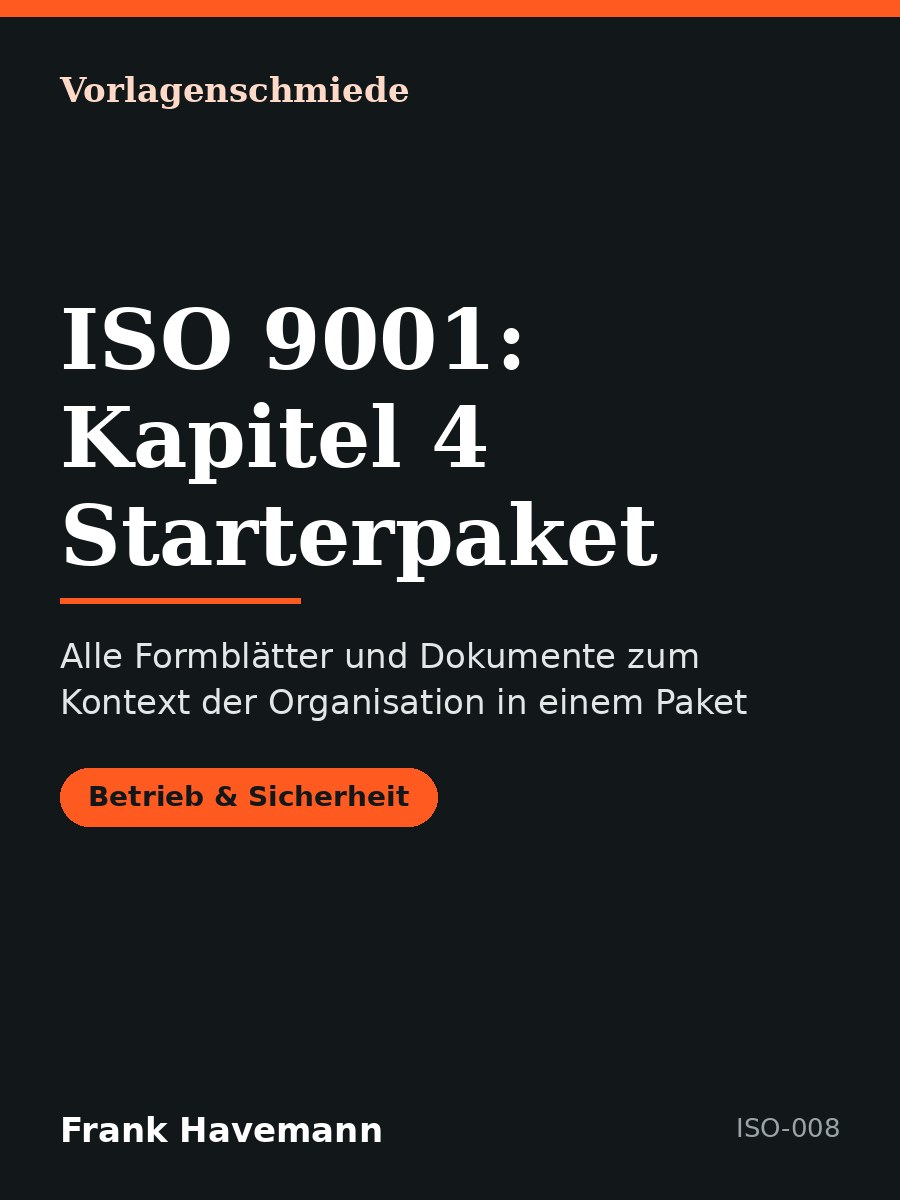 ISO 9001: Kapitel 4 Starterpaket