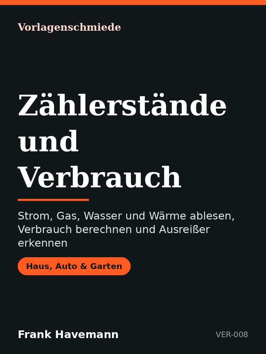 Zählerstände und Verbrauch
