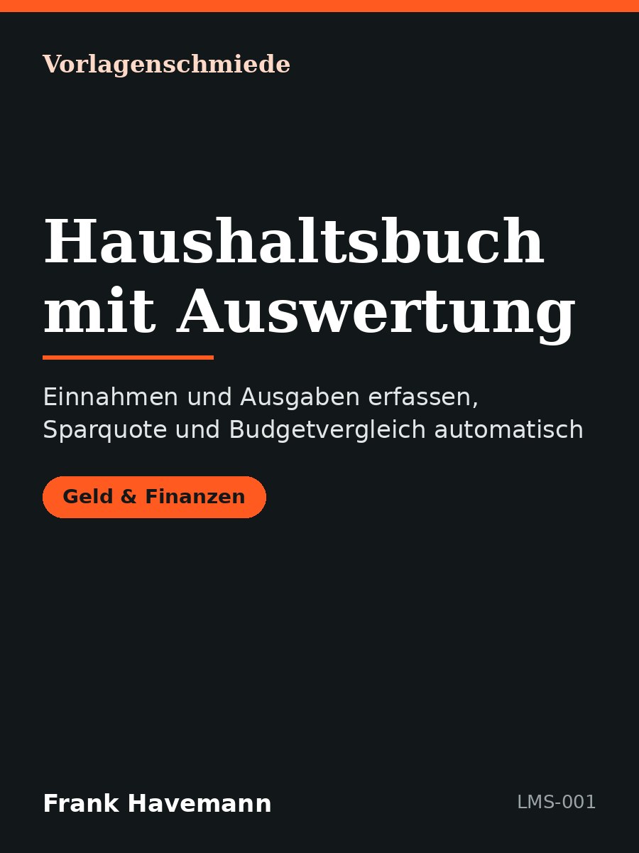 Haushaltsbuch mit Auswertung