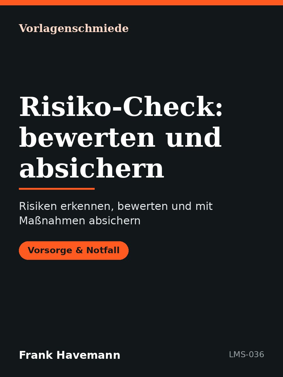Risiko-Check: bewerten und absichern