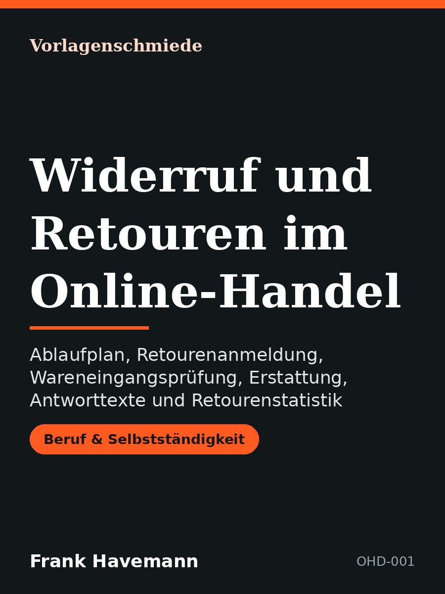 Widerruf und Retouren im Online-Handel