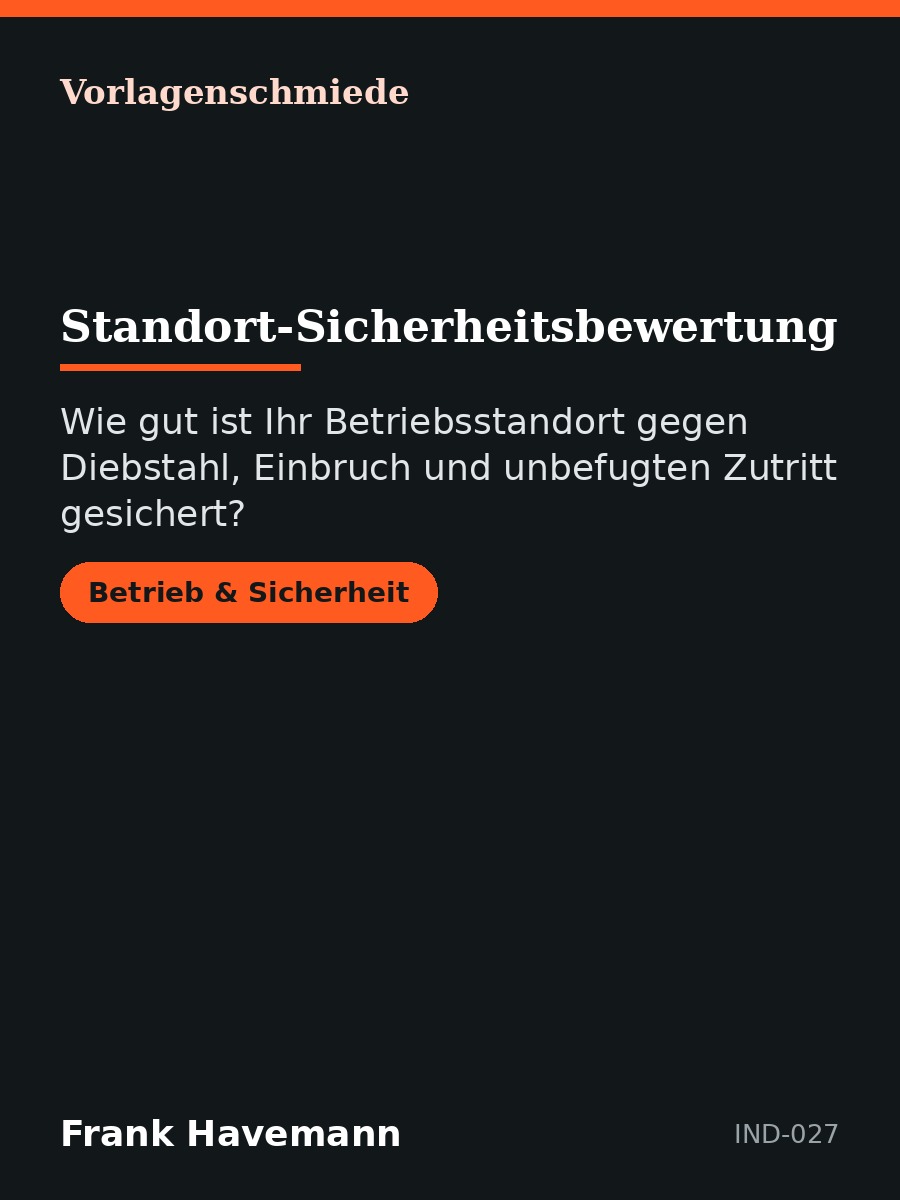 Standort-Sicherheitsbewertung