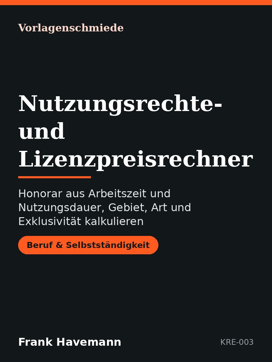 Nutzungsrechte- und Lizenzpreisrechner