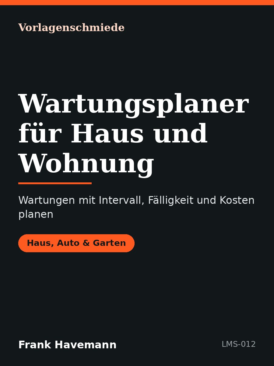 Wartungsplaner für Haus und Wohnung