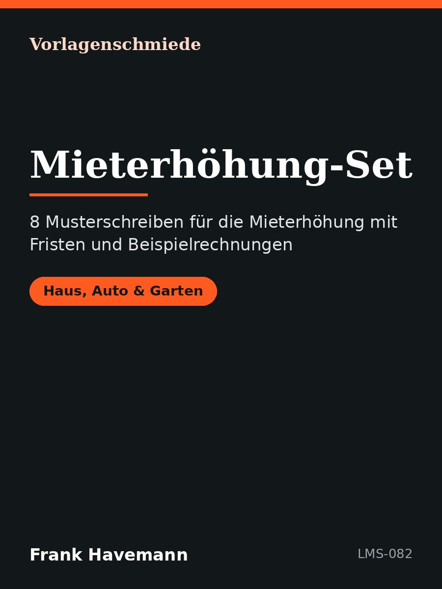 Mieterhöhung-Set
