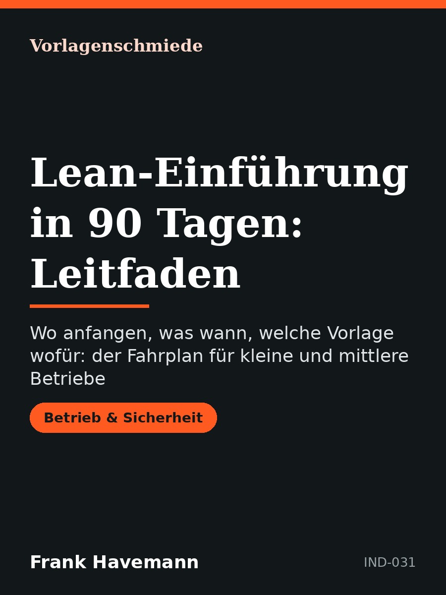 Lean-Einführung in 90 Tagen: Leitfaden