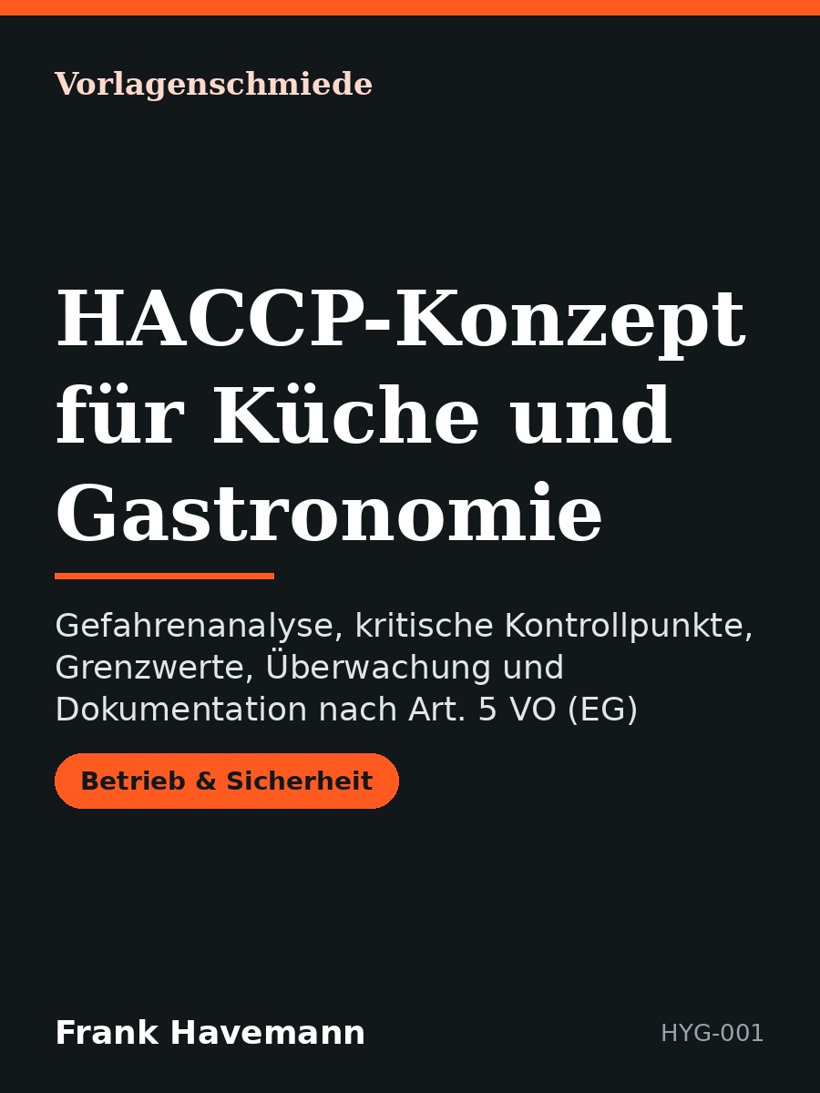 HACCP-Konzept für Küche und Gastronomie