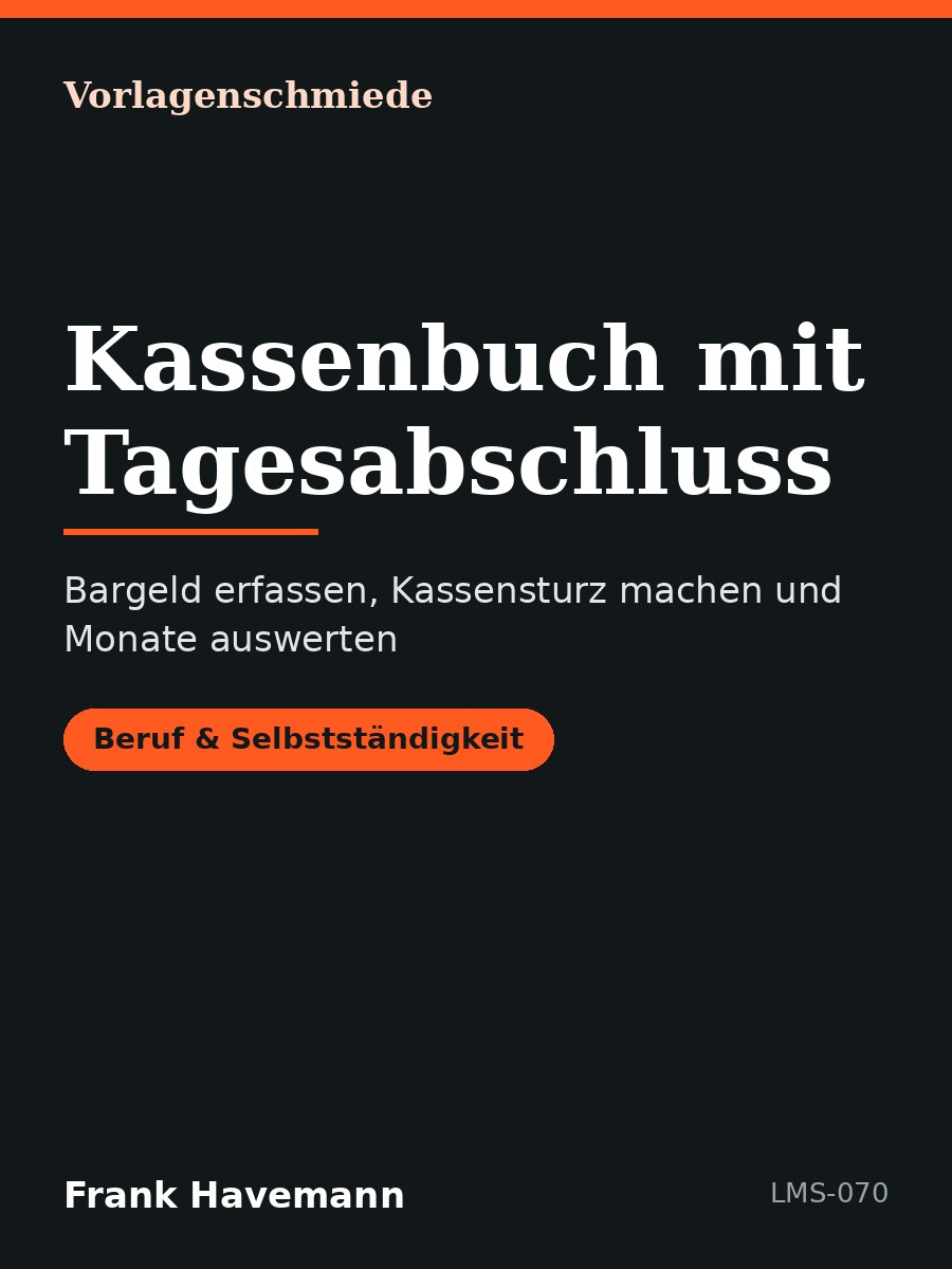 Kassenbuch mit Tagesabschluss