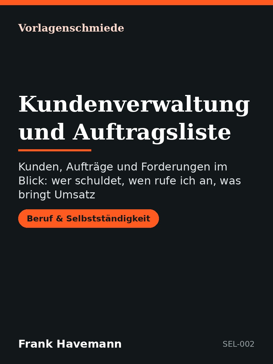 Kundenverwaltung und Auftragsliste