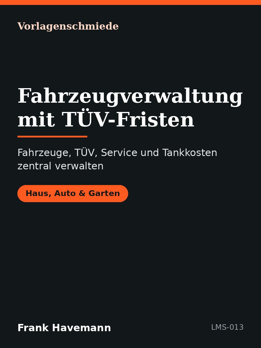 Fahrzeugverwaltung mit TÜV-Fristen