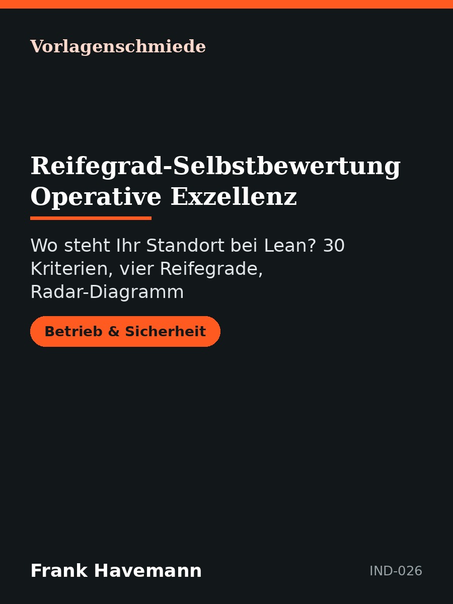 Reifegrad-Selbstbewertung Operative Exzellenz