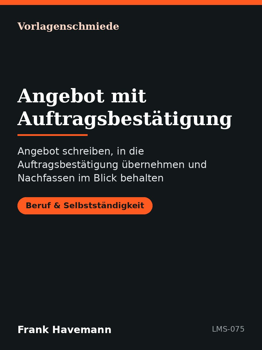 Angebot mit Auftragsbestätigung
