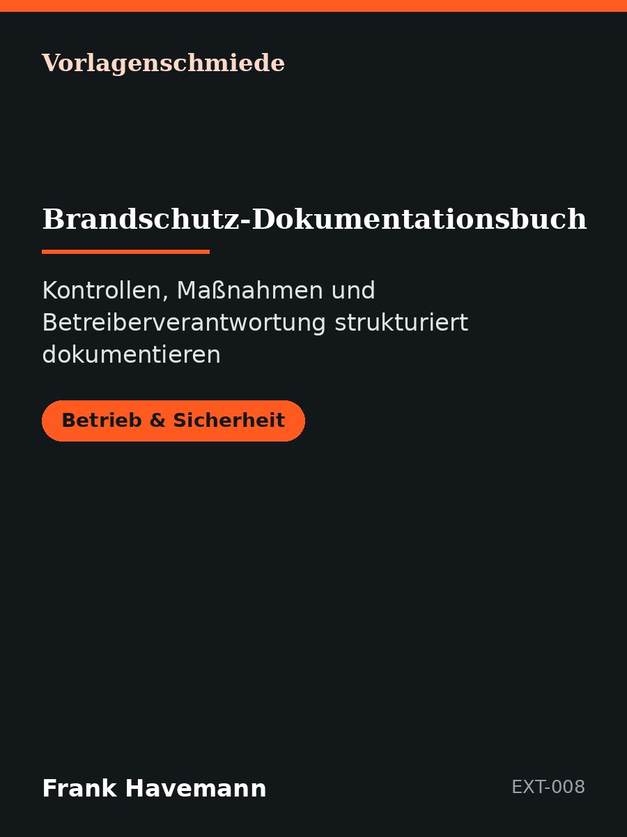 Brandschutz-Dokumentationsbuch