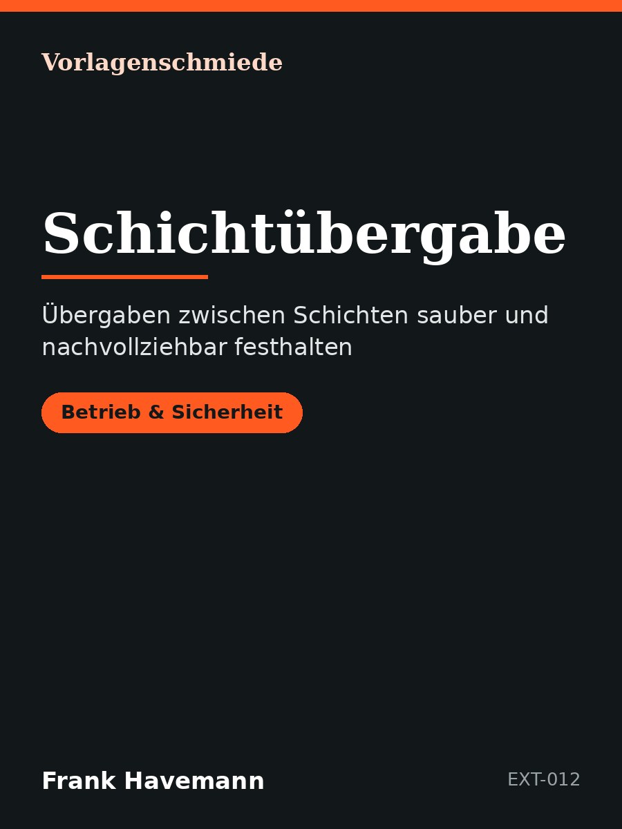 Schichtübergabe