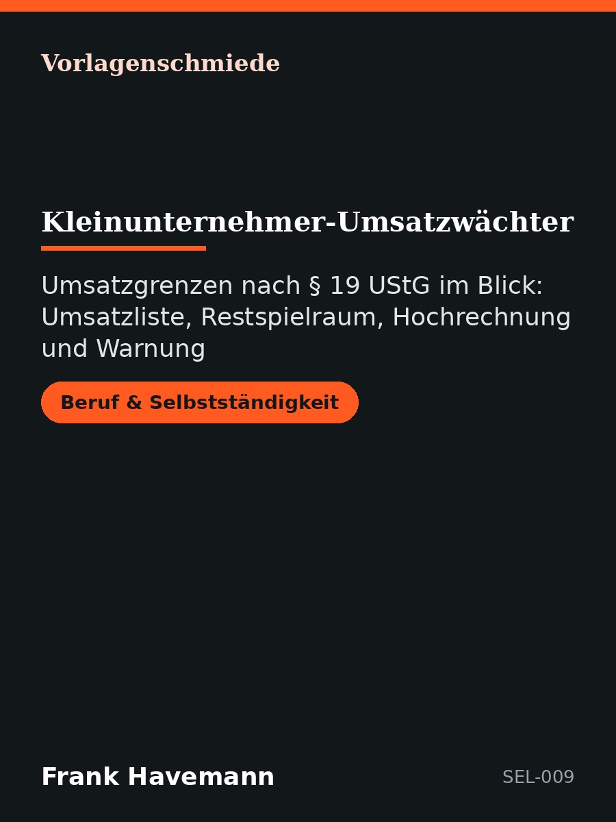 Kleinunternehmer-Umsatzwächter