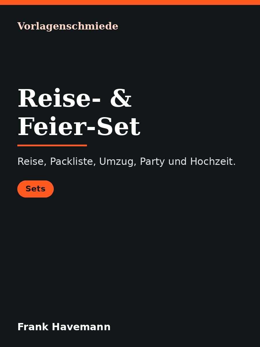 Reise- & Feier-Set