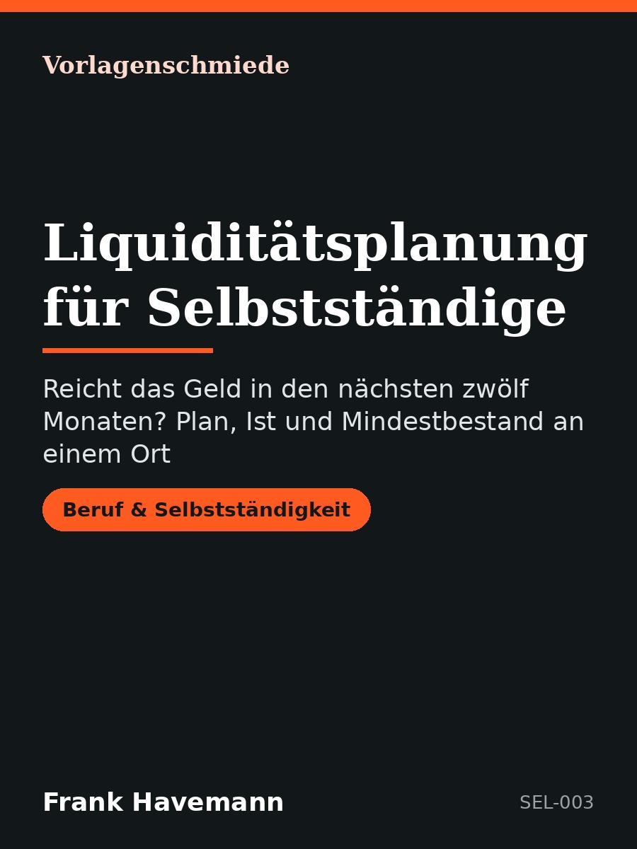 Liquiditätsplanung für Selbstständige
