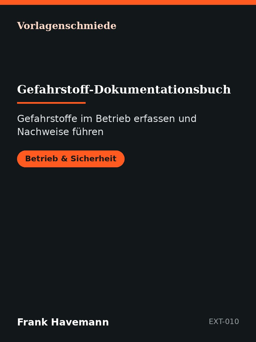 Gefahrstoff-Dokumentationsbuch