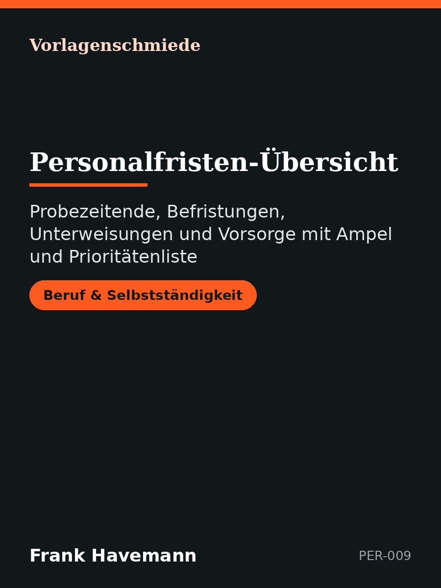 Personalfristen-Übersicht