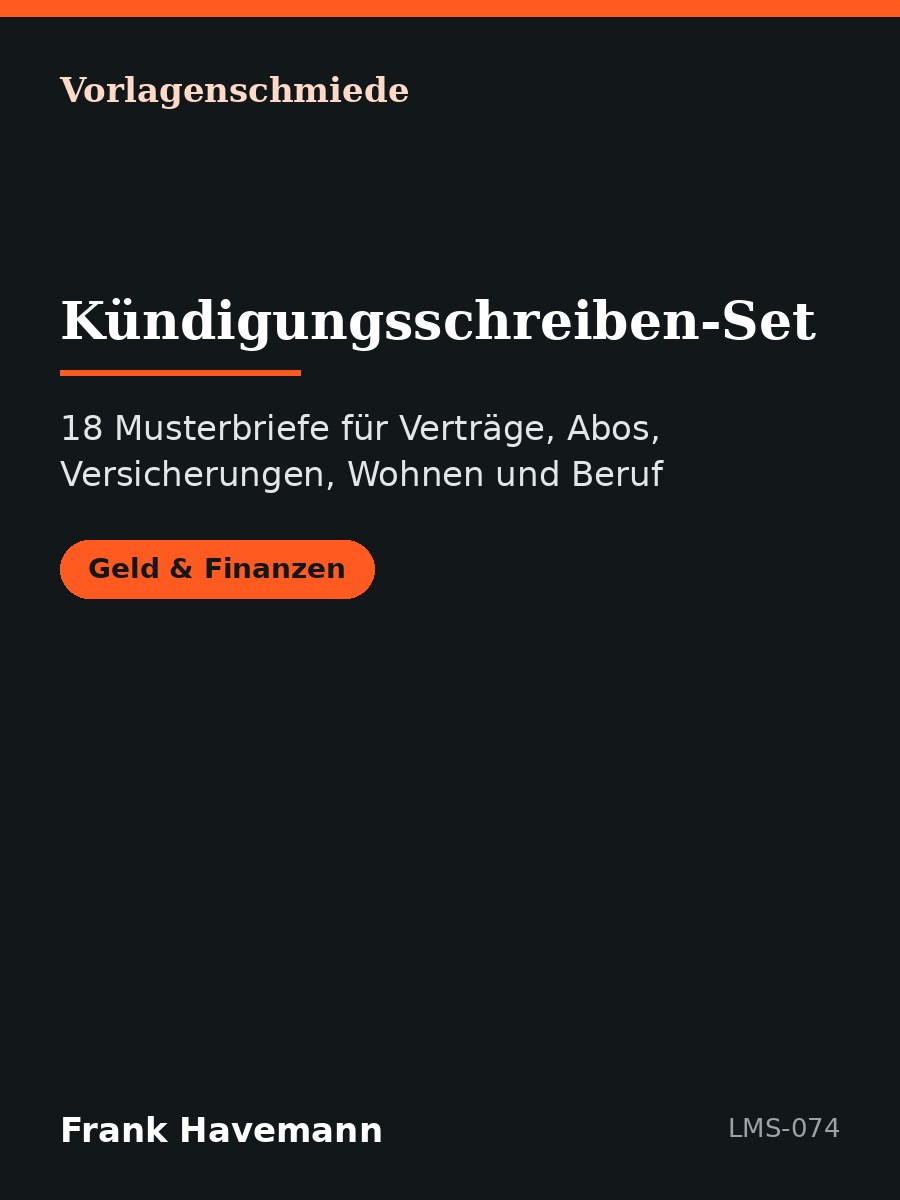 Kündigungsschreiben-Set