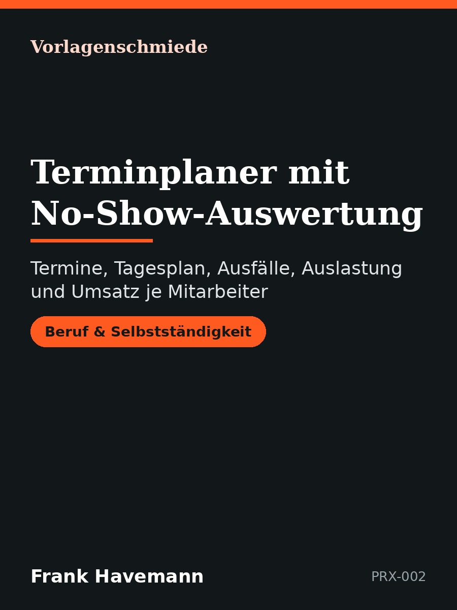 Terminplaner mit No-Show-Auswertung