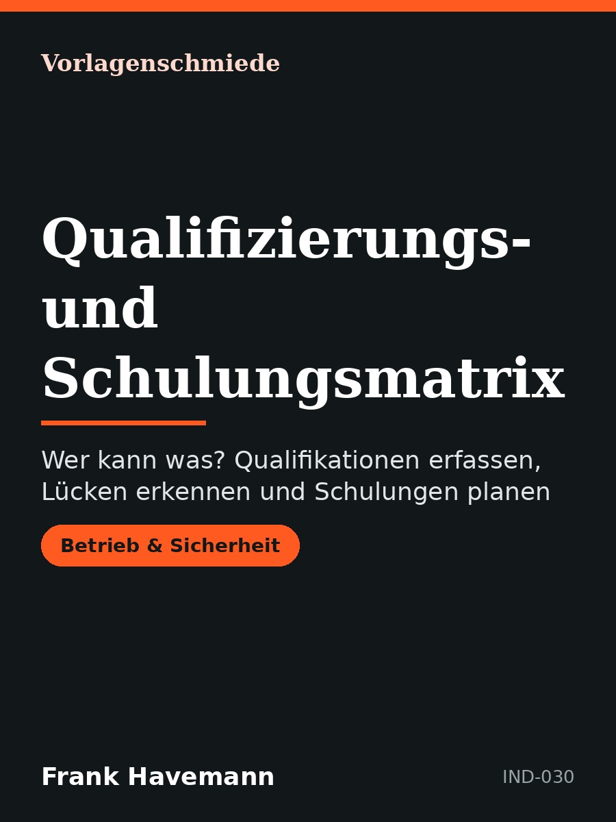 Qualifizierungs- und Schulungsmatrix